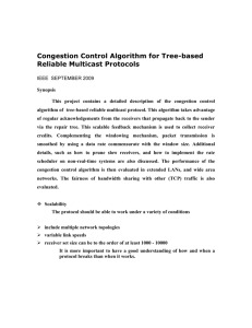 Congestion Control Algorithm for Tree-based