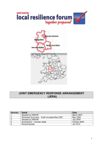 Joint Emergency Response Arrangements