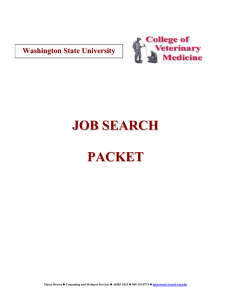 DVM Job Search Packet - Washington State University College of