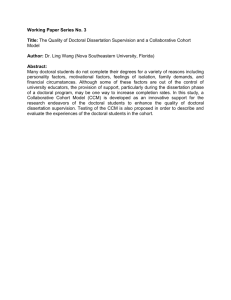 The Quality of Doctoral Dissertation Supervision and a Collaborative