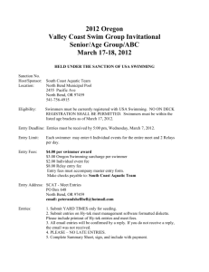 Valley Coast Swim League Invite 2012