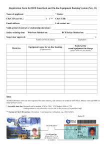 Registration Form for BCH Laboratory Smartlock User