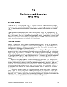 The Stalemated Seventies, 1968-1980