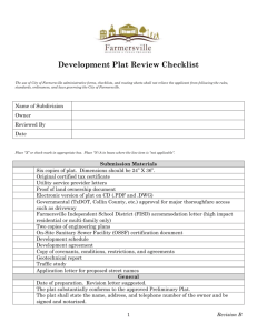 Development Plat Checklist