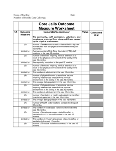 Revised Core Jail Outcome Measures