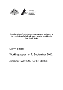 Working paper no. 7, September 2012