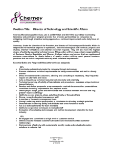 Director of Technology & Scientific Affairs