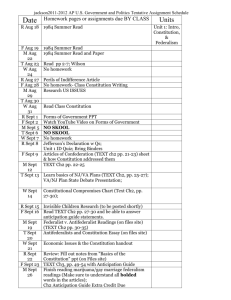 2006-2007 AP Psychology Reading Schedule
