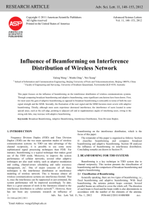 3 impact of beamforming on interference distribution