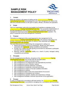 Sample Risk Management Policy