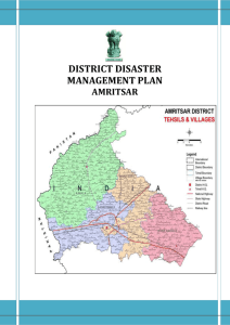 disaster management plan of amritsar
