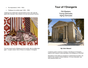 Tour of l`Orangerie: