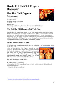 Band - Red Hot Chili Peppers Biography[1]