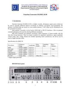 Function Generator HAMEG 8130