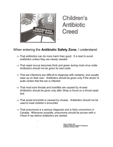 Children & Antibiotics