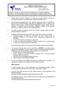 GN-30: Application Form for Approval to Import on Consignment Basis
