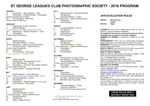 2016 program - St George Photographic Society