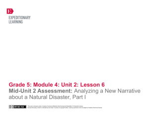 Grade 5 ELA Module 4, Unit 2, Lesson 6