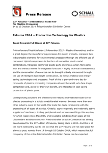 Press Release Fakuma 2014 – Production Technology for Plastics