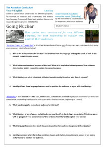 Going Nuclear listening task