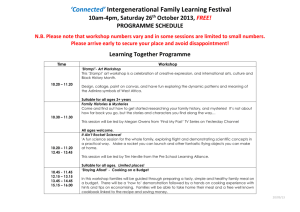 `Connected` Intergenerational Family Learning Festival 10am