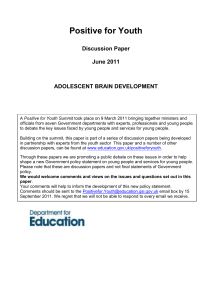 Adolescent brain development