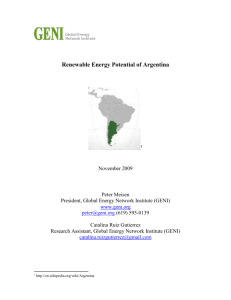 Renewable Energy- Argentina - Global Energy Network Institute