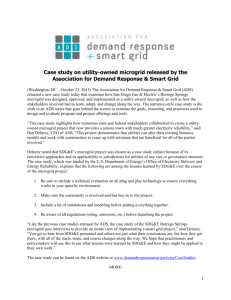 Read the press release here. - Association for Demand Response