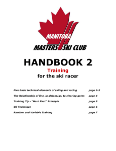Training - Manitoba Masters Ski Club