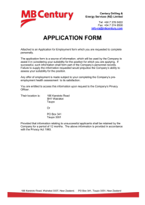 application form - MB Century Careers Centre