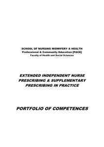 2. Practice of Prescribing Competences