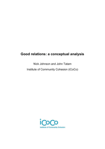 Research report 42 - Good relations a conceptual analysis