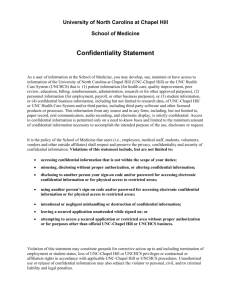 SOM Confidentiality Statement - School of Medicine