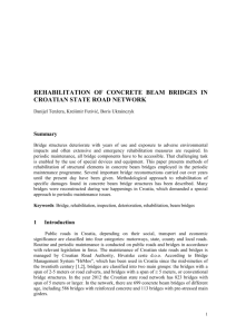 REHABILITATION OF CONCRETE BEAM BRIDGES IN CROATIAN