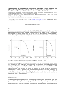 Methodology for a precise determination of the fusion enthapy by the