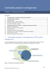4.18 Vulnerable people in emergencies guideline 1 planning and