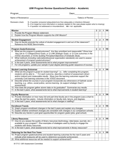 Program Review Question-Checklist-academic 2013-14