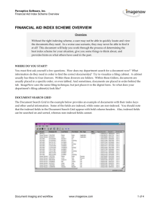 Financial Aid Index Scheme Overview