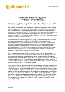 Fact sheet Automotive Systems Division