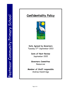 confidentiality policy