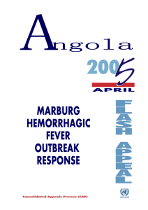 Angola Marburg Hemorrhagic Fever Outbreak Response 2005 (Word)