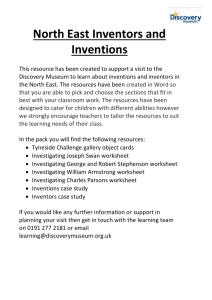 Inventions and Inventors Self Led Resource