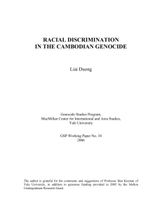 Racial Discrimination in the Cambodian Genocide