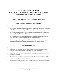 Competencies and Learning Objectives