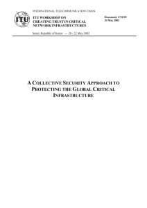 A Collective Security Approach To Protecting The Global Critical