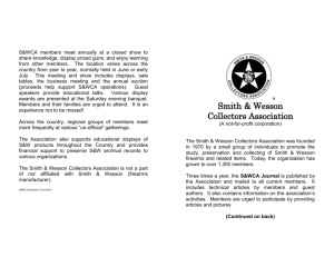 S&WCA Application - Smith & Wesson Collectors Association