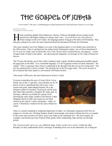 THE GOSPEL OF JUDAS