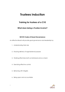 NCVO Code of Good Governance