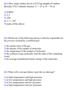 Ideal Gases & Kinetic Theory of Gases