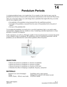 14 Pendulum Periods